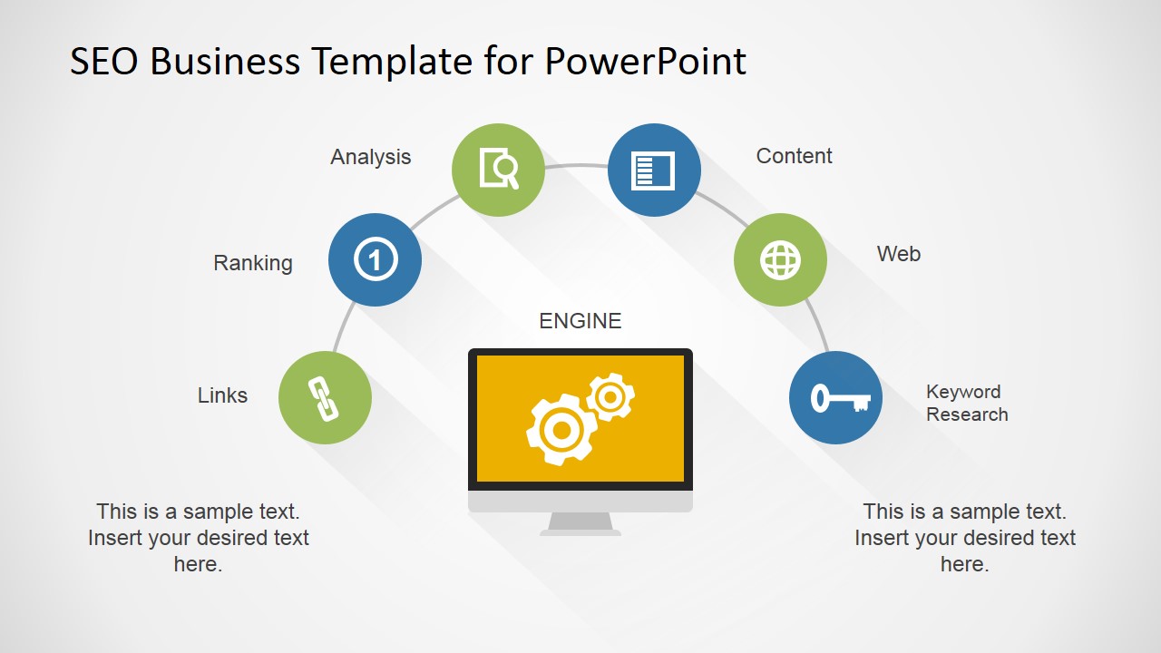 Flat SEO PowerPoint Template - SlideModel
