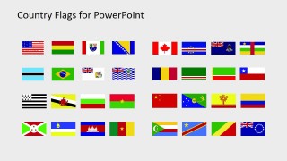 National Flags PowerPoint Slide
