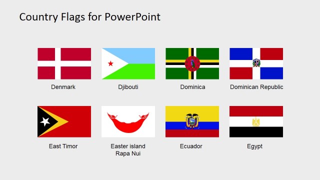 Flags Icons PowerPoint Shapes