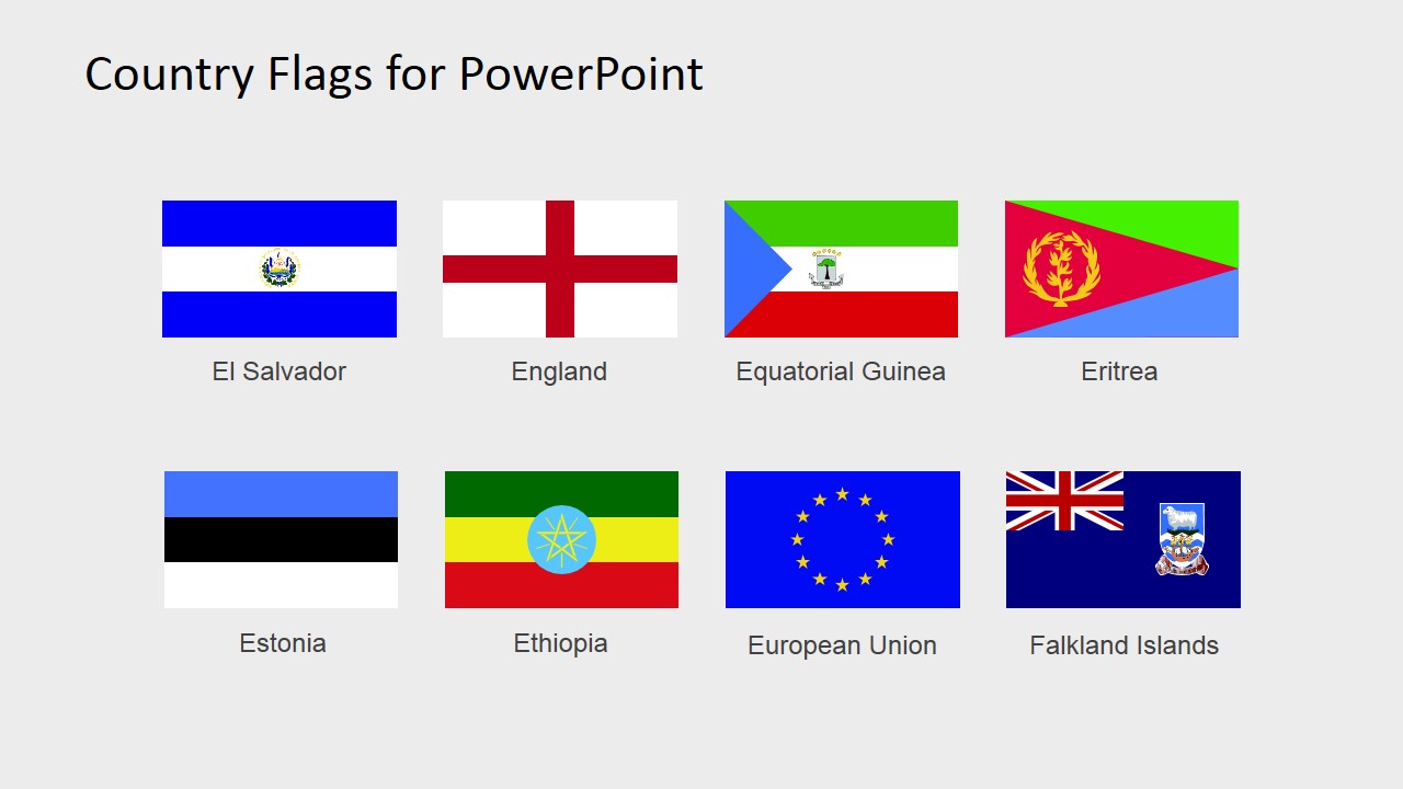 7 continents flags