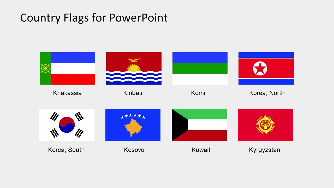 Editable PowerPoint Flag Icons