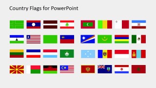 PowerPoint Shapes of World National Flags