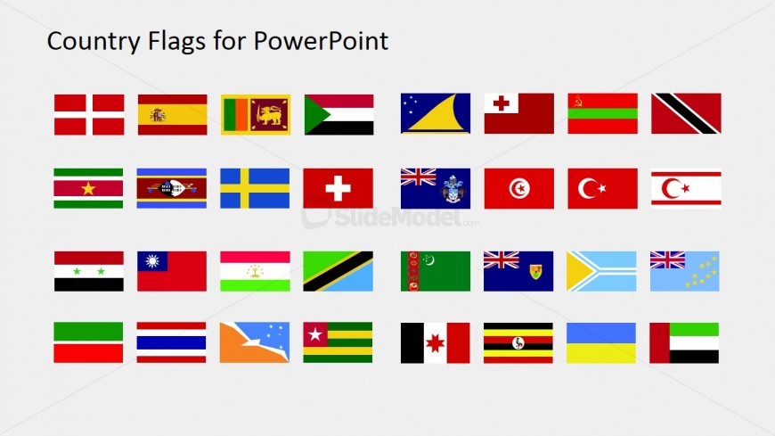 PPT Flag Icons for PowerPoint (S to Z)