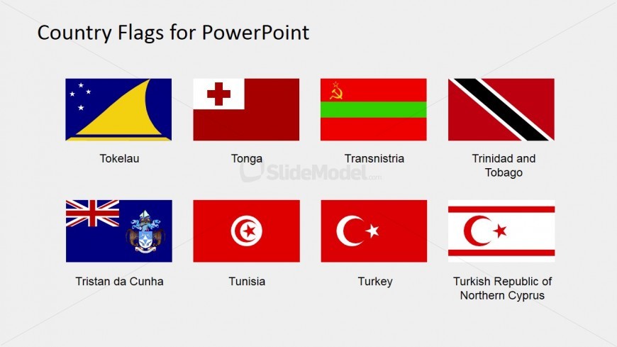 PPT Shapes of Country Flags (S to Z)