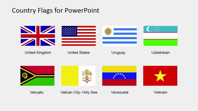 Editable Country Flags for PowerPoint (S to Z)