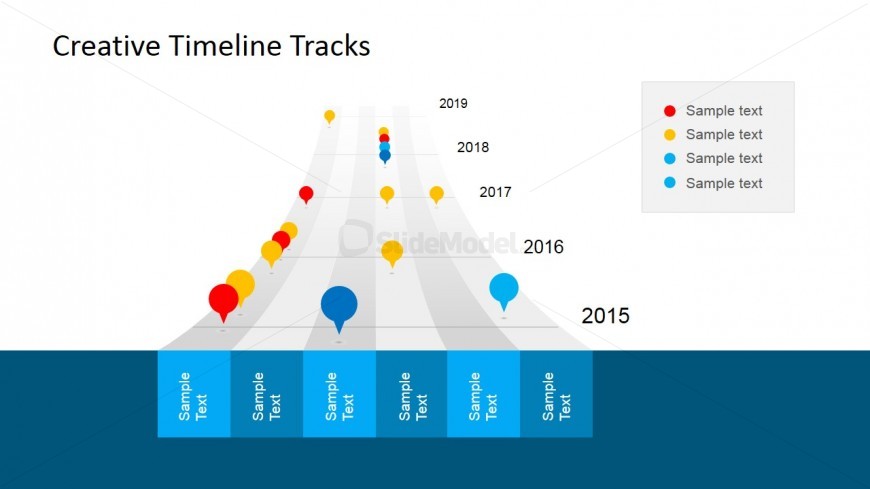 Timeline Tracks & Bubble Clipart for PowerPoint