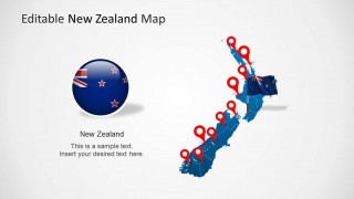 New Zealand Clipart Map for PowerPoint