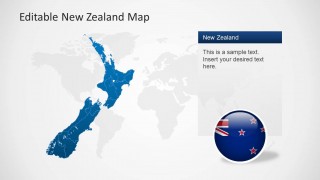 New Zealand Illustration Map for PowerPoint
