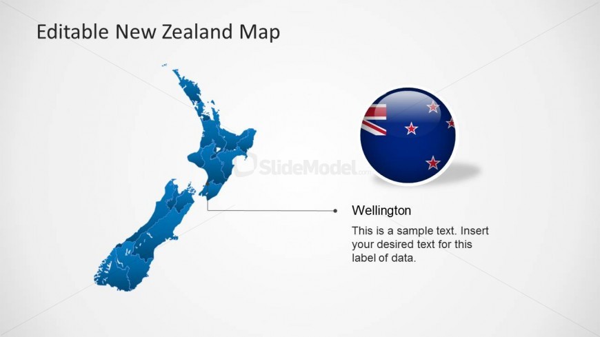 Wellington New Zealand Map Slide Design