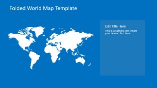 Plain World Map Clipart for PowerPoint