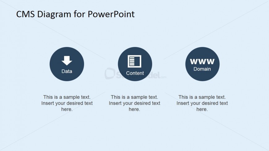 Data, Content and Domain PowerPoint Slide
