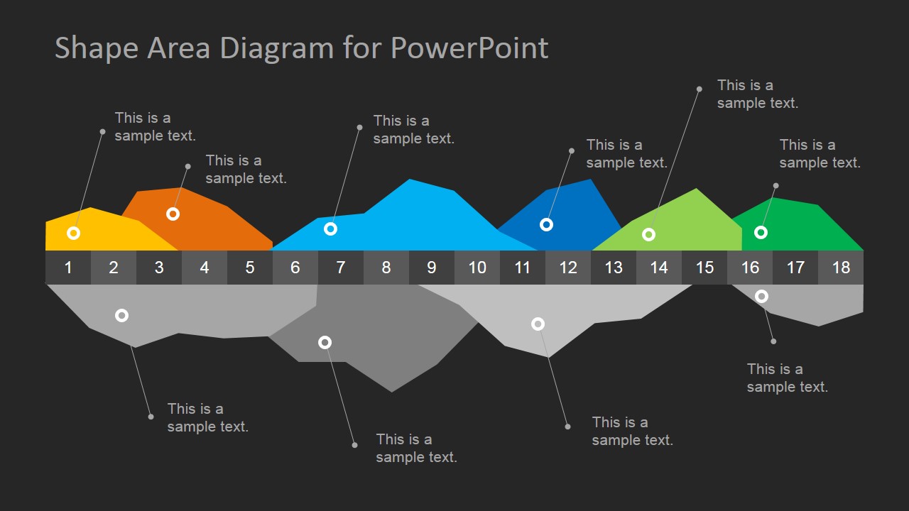 Area Chart Diagram for PowerPoint