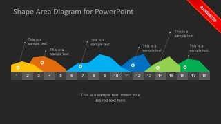 Colorful Area Chart PowerPoint Slide