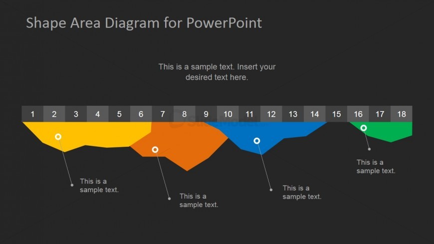 Inverted Area Chart Design for PowerPoint