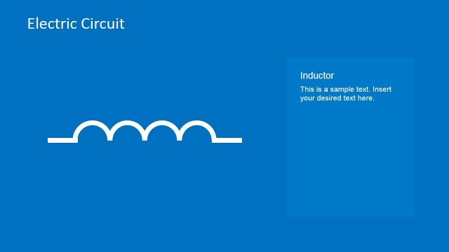 Inductor Circuit Symbol PowerPoint Template