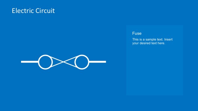 Fuse Element in Electrical Circuit for PowerPoint