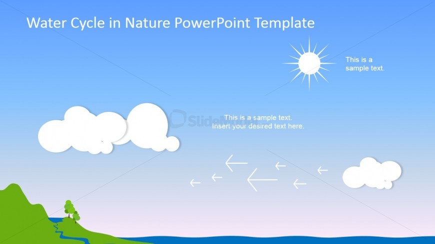 PowerPoint Slide of Condensation Stage of Water Cycle