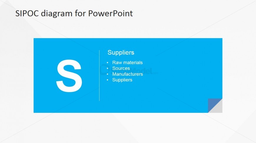 Supplier in a Business Process PowerPoint Slide 
