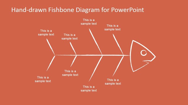 Hand-drawn Fishbone Diagrams Template for PowerPoint