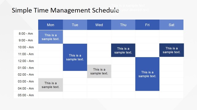 Daily Time Management PowerPoint Template