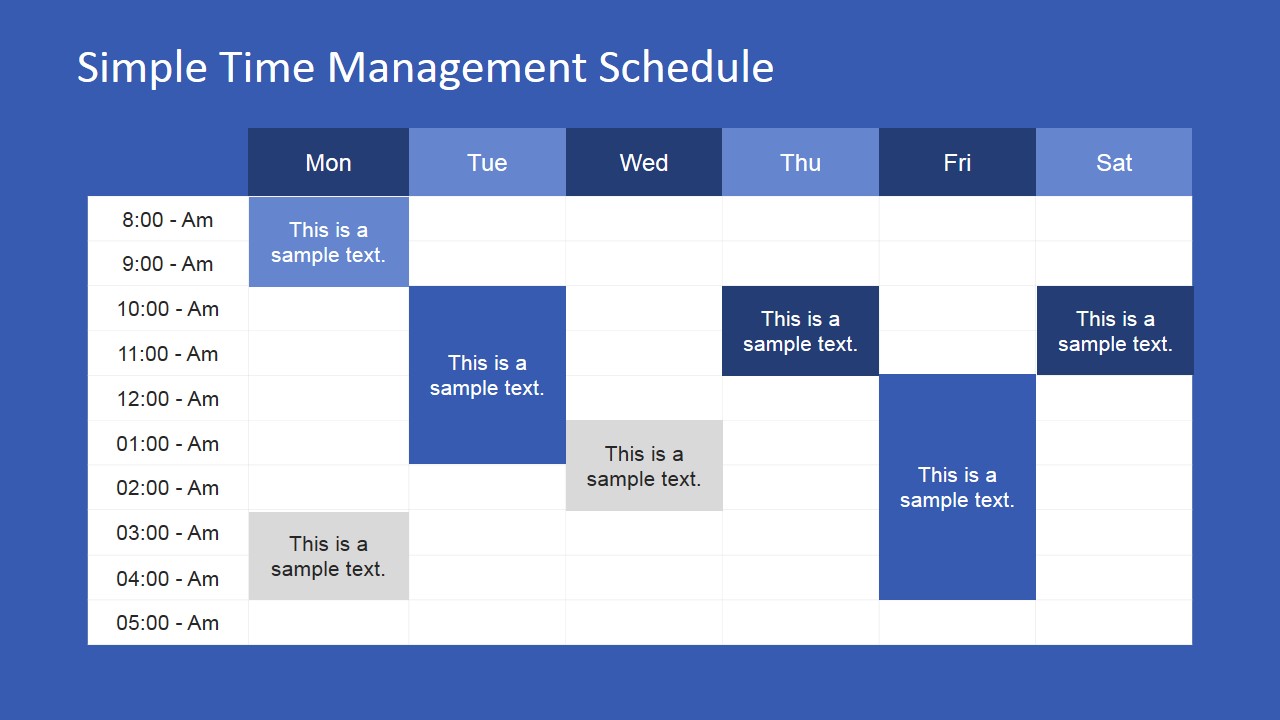 Weekly Timeline PowerPoint Presentation
