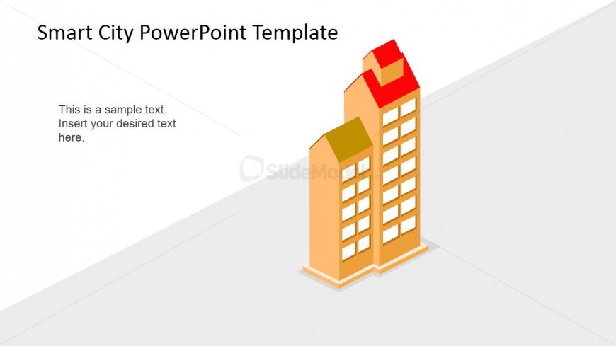 PowerPoint 3D Shapes of Smart Apartment