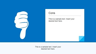 Cons Thumbs Down Picture Illustration for PowerPoint