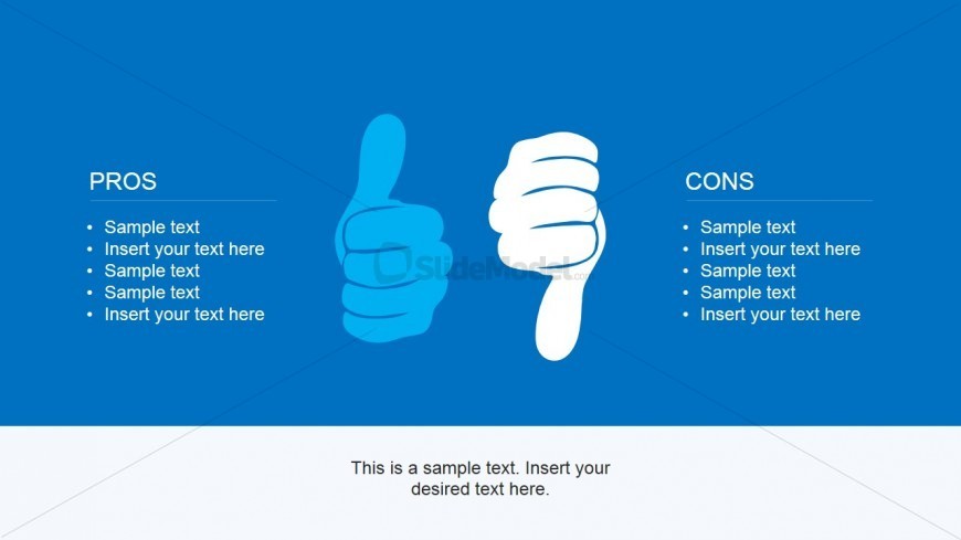 Thumbs Up & Down Picture for PowerPoint