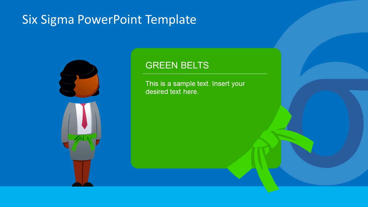 Green Belt Level Description Slide - SlideModel