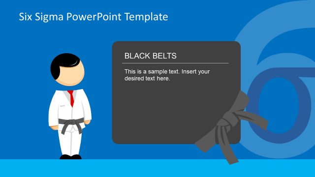 Black Belt Level Slide with Editable Text Box