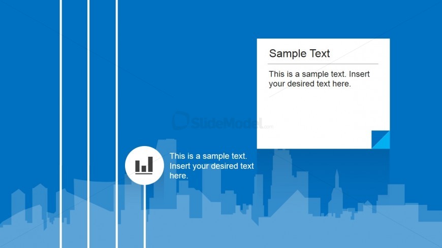 Bar Chart Icon PowerPoint Slide
