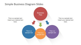 Simple Diagram Design Main Concept & 3 Sub-Concepts