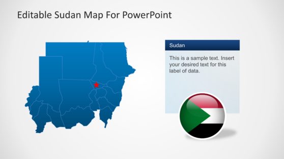 Editable Sudan Map Template