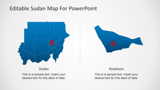Sudan Capital Map Templates