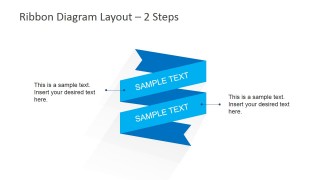 Simple Vertical Ribbon Diagram Layout for PowerPoint