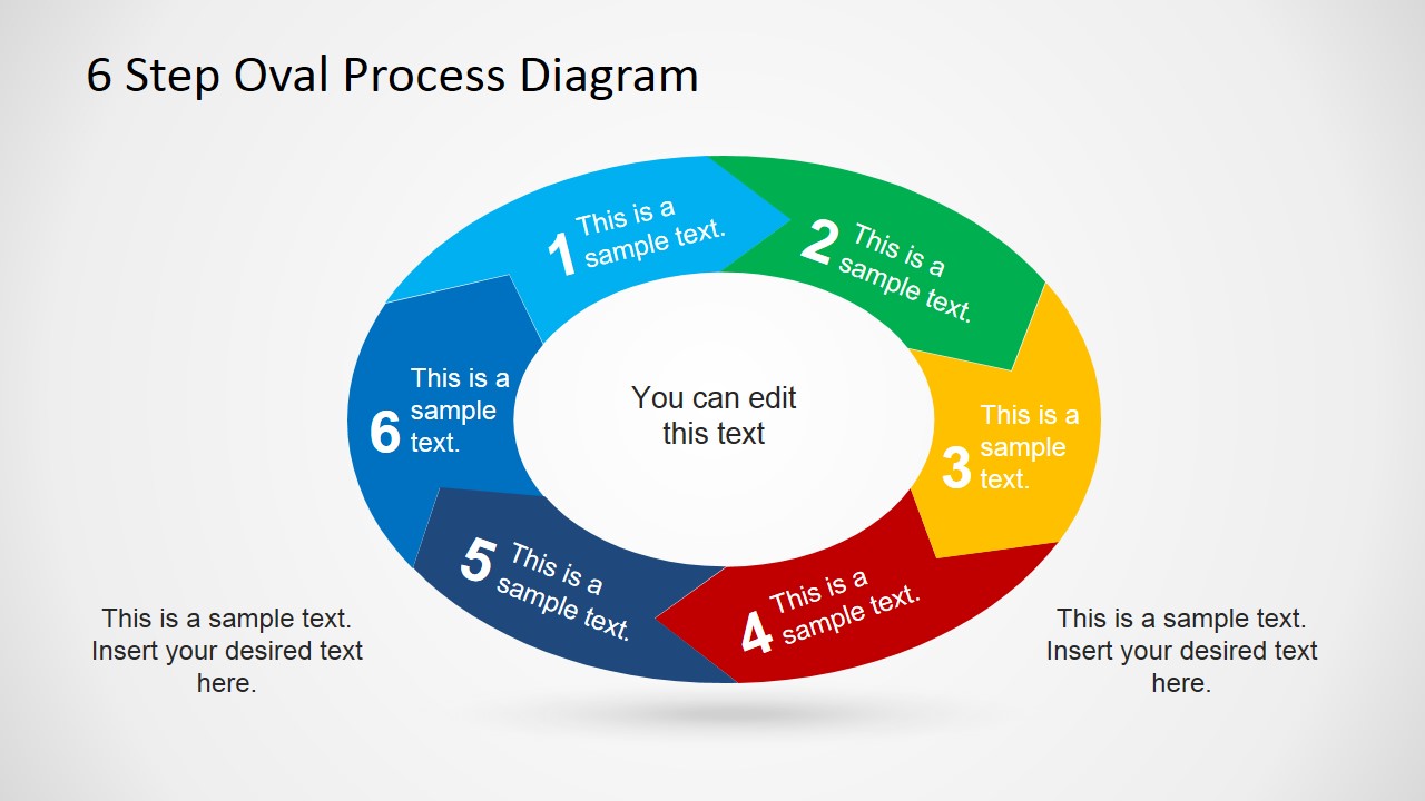 Step Oval Process Diagram Template For Powerpoint Lup 7254