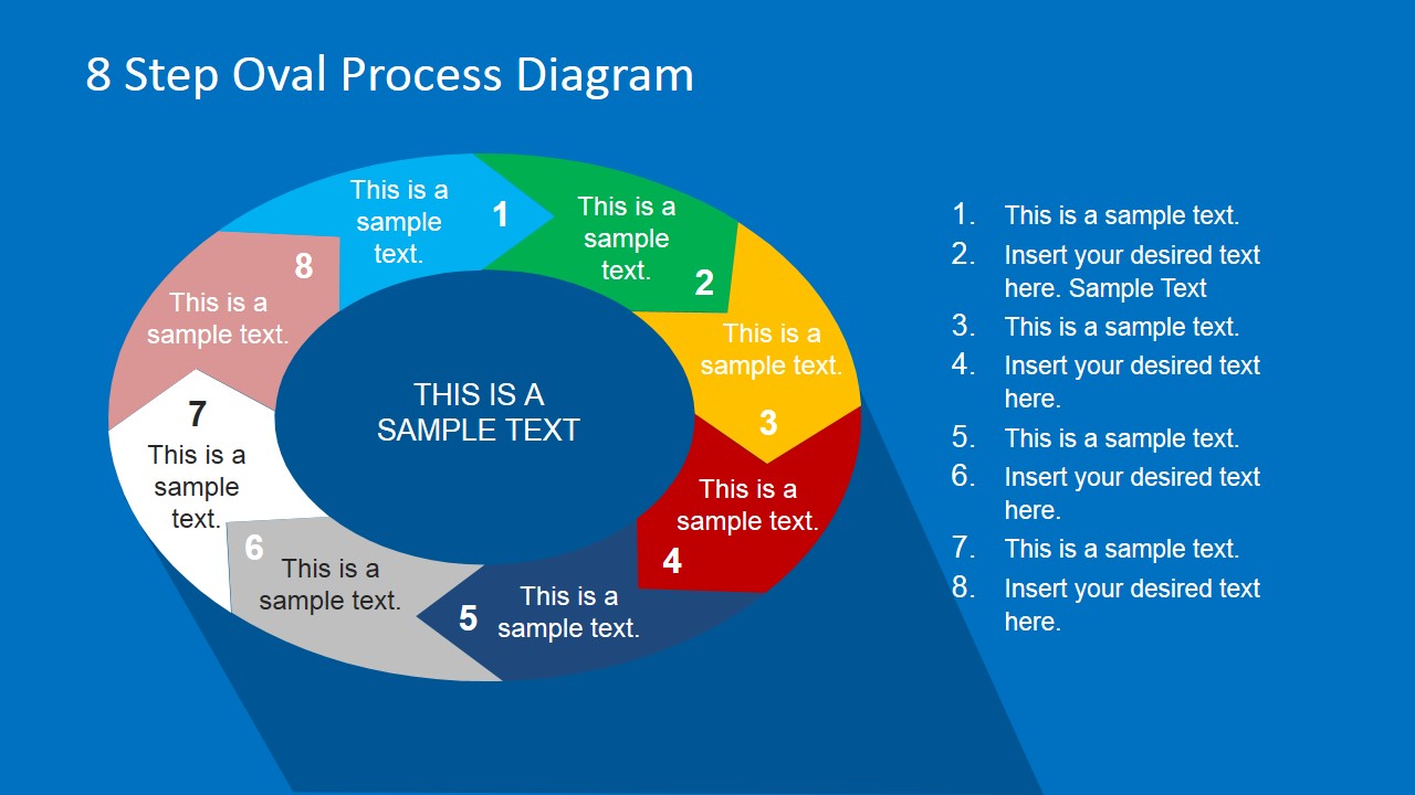 PowerPoint Circular Diagram 8 Steps