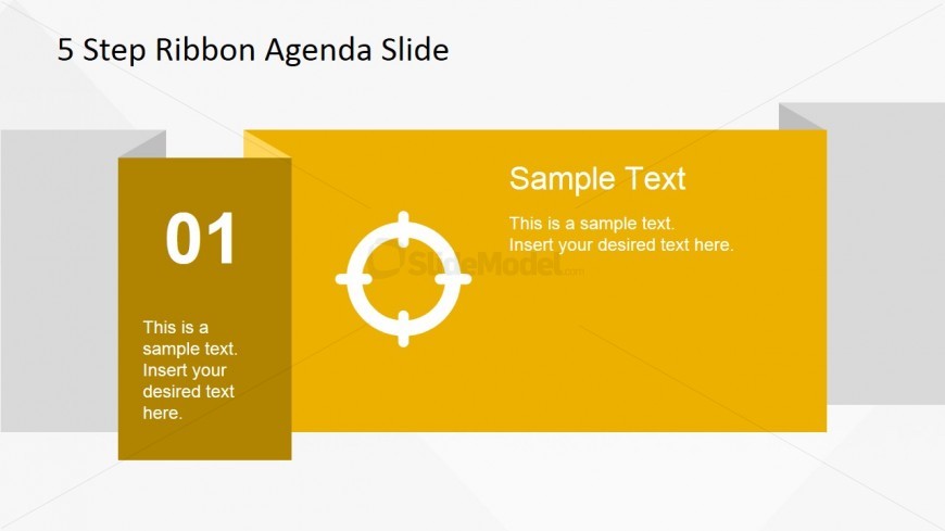 01 Ribbon Slide Design for PowerPoint