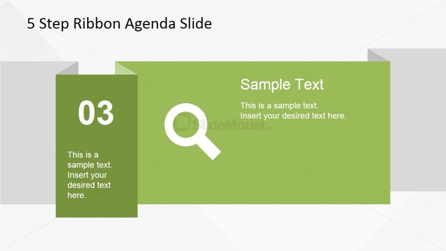 03 Ribbon Slide Design for PowerPoint