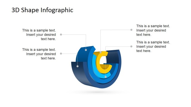 Modern 3D Cylindrical 4 Layers PowerPoint Diagram