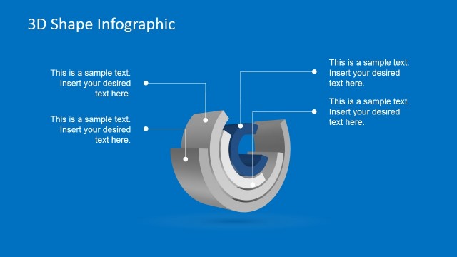 3D 4 Cylinder Layered Diagram for PowerPoint