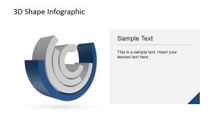 PowerPoint 3D Cylindrical Diagram with Fourth Layer Highlighted