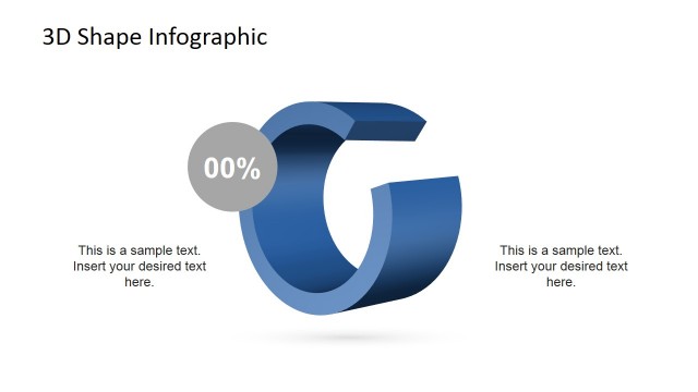 Individual Cylindrical 3D Segment with Percentage