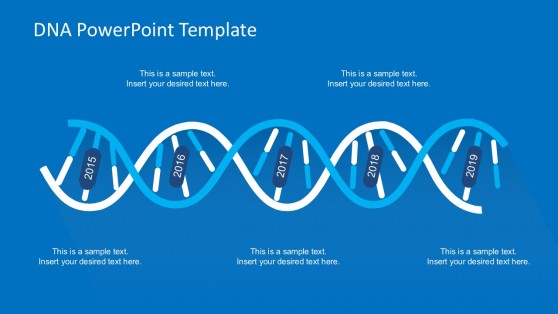 Timeline DNA Strand Concept for PowerPoint