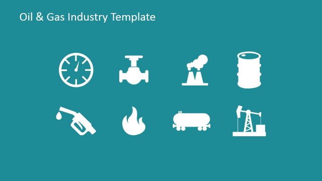 Oil and Gas Clipart in Flat Design