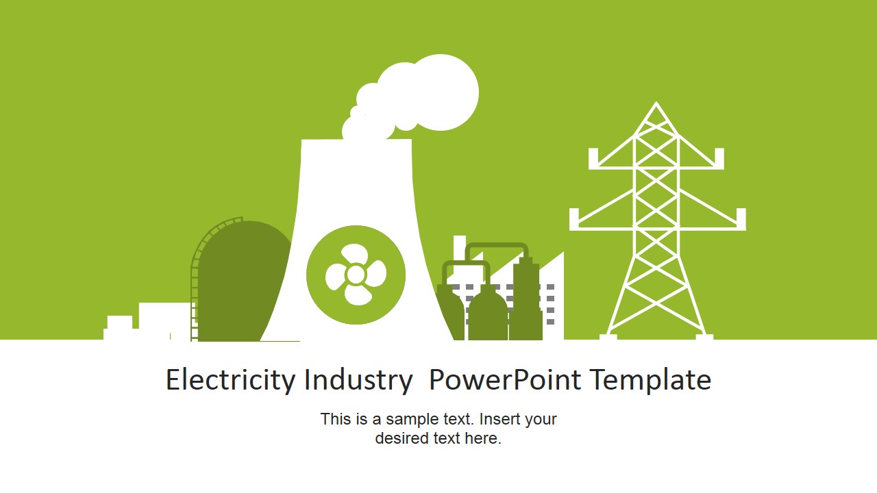 Vector Graphic for Electricity Industry PowerPoint