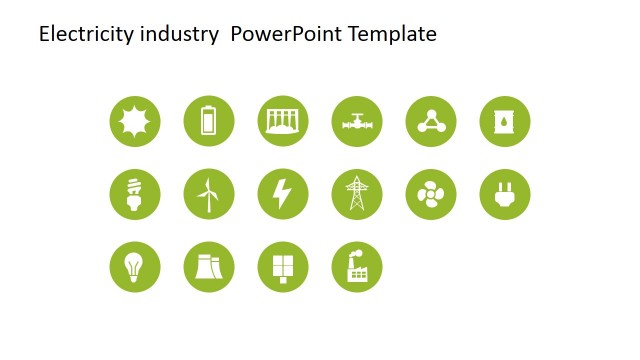 PowerPoint Icons Featuring Electricity Scenes