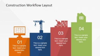 Construction Industry 4 Step Workflow Model
