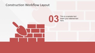 PowerPoint Icons of Wall Bricks and Trowel