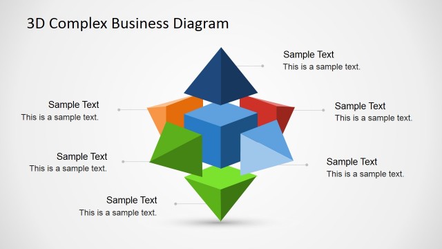 3D Complex Business Diagram for PowerPoint